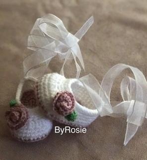 Ballet Baby Shoes Crochet