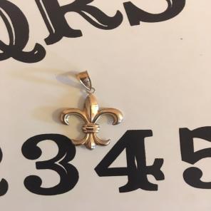 Gold filled Fleur De Lis Pendant