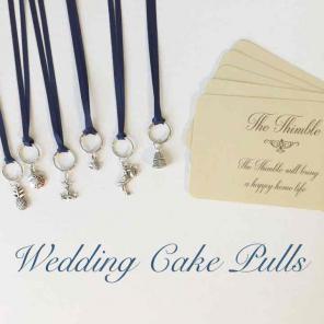 Navy Blue Wedding Cake Pulls