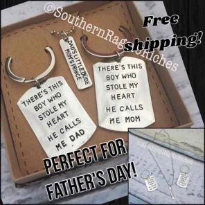 Mom Dad Son 3PC Set Fathers Day Gift