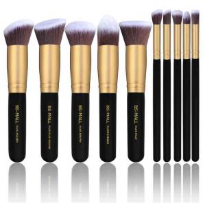 BS Mall Kabuki Makeup 10pc Brush NEW