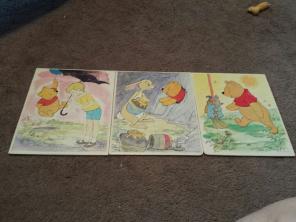 1964 vintage, Winnie the Pooh, 3 puzzles