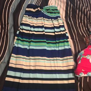 Blue Stripped Maxi Dress