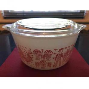 Pyrex Pink Butterprint 473 1 Qt.