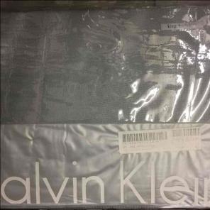 Calvin Klein Lake Blue King Bedskirt