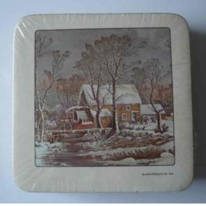 Vintage 1970's Cork Coasters Avon