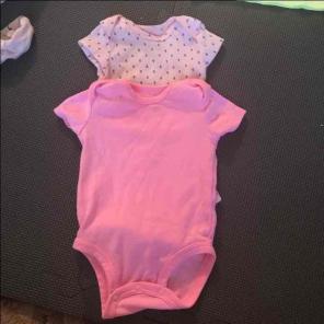 Pink short sleeve onesies