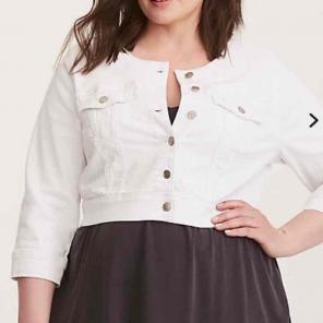 NWT torrid size 2 cropped Jean jacket