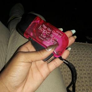 Black and pink flash light