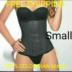 S BLACK COLOMBIAN RUBBER WAIST TRAINER