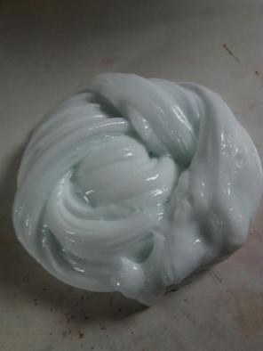 White Soft serve slime