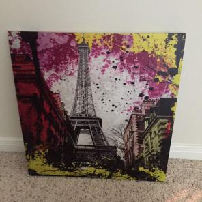Paris Water Splatter Painting