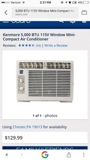 USED Kenmore Air Conditioner
