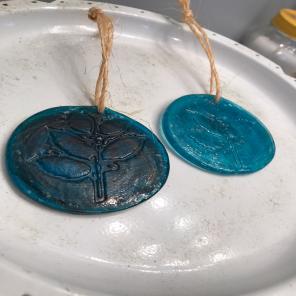 Recycled Glass Handmade Ornaments