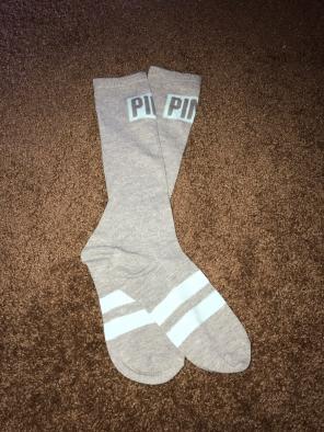 Vs Pink Knee High Socks