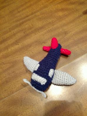 Airplane - crocheted