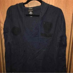 Men's navy Diesel hooded sweater