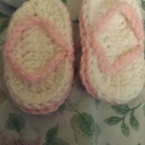 Crochet newborn baby girls sandals