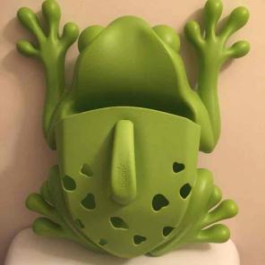 Boone Frog Bath Toy Scoop and Holder