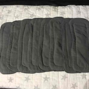 8 charcoal bamboo inserts