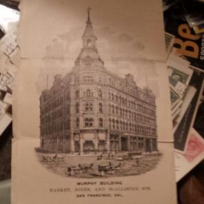 1899 Adversment Horse Drawn San Fransico