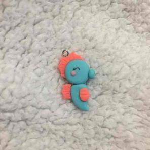 Polymer clay seahorse
