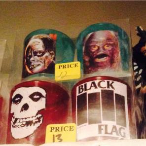 Black flag misfits shot glasses punk