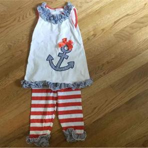 Anchor ruffle outfit