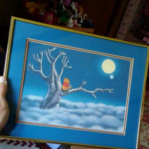 Dined lithograph stamped framed pictures