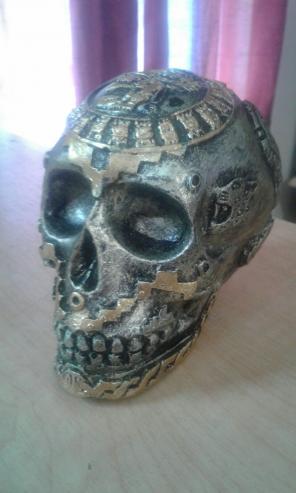Skull with Mayan Calendar