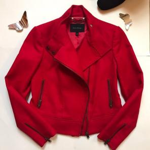 Banana Republic Red Moto Jacket