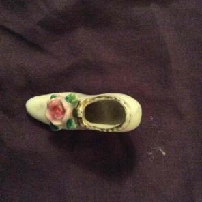 Antique porcelain shoe