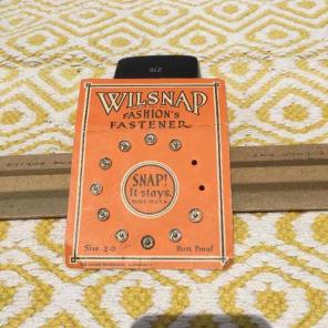 Vintage Size 2/0 Brass Snaps 9 Count