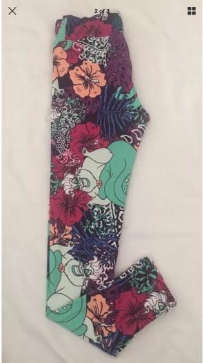 BNWT OS Floral Ursula Leggings