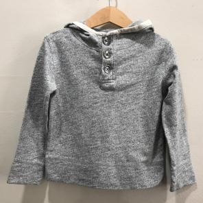Crewcuts Boys Gray Hooded Shirt Sz3