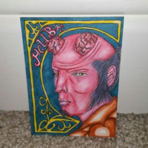 Aceo card of Hellboy