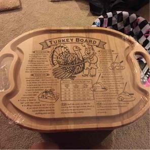 Turkey carving board – never opened