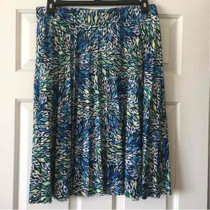 Blue pleated skirt