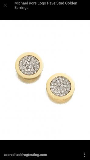 Michael Kors gold earrings