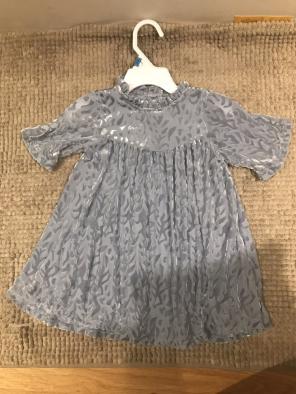 Jessica Simpson Blue Leopard Dress 18m