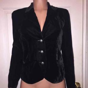 Vintage Black Velvet Blazer Calvin Klein