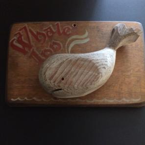 Hand Made Wood Whale Sign "Whale Inn"