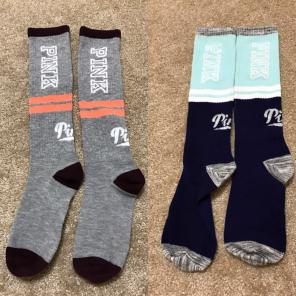 Vs Pink Knee High Socks Bundle