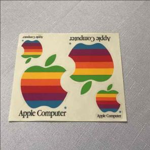 Vintage apple stickers