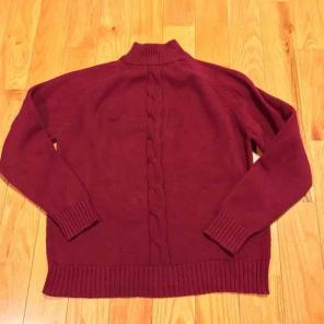 VTG PHYS.SCI MENS RED MAROON SWEATER L