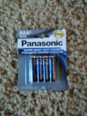 AAA panasonic battery set of 4 in 1 pack
