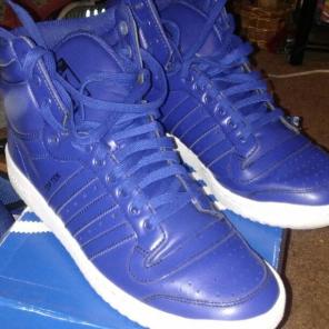 Top Ten hi top royal blue. orig $90