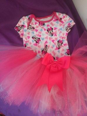 Multicolor Minnie Tutu Set