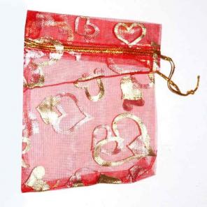20 Red Organza Bags