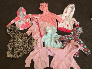 Size 3 Mo. Zip Up Jackets/hoodies